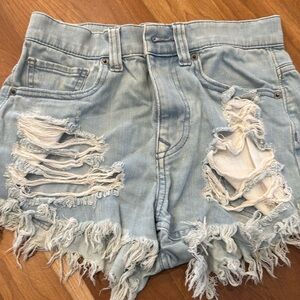Express denim shorts